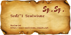 Szél Szalviusz névjegykártya